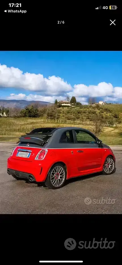Usata Abarth 595 Turismo 160 CV (117 kW) 2012 Cabrio