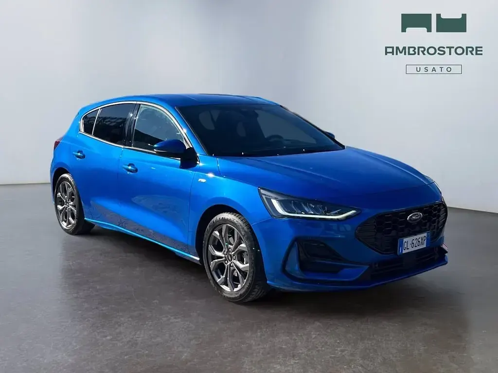 Usata Ford Focus ST-Line 125 CV (91 kW) 2023 Desert island blue Berlina