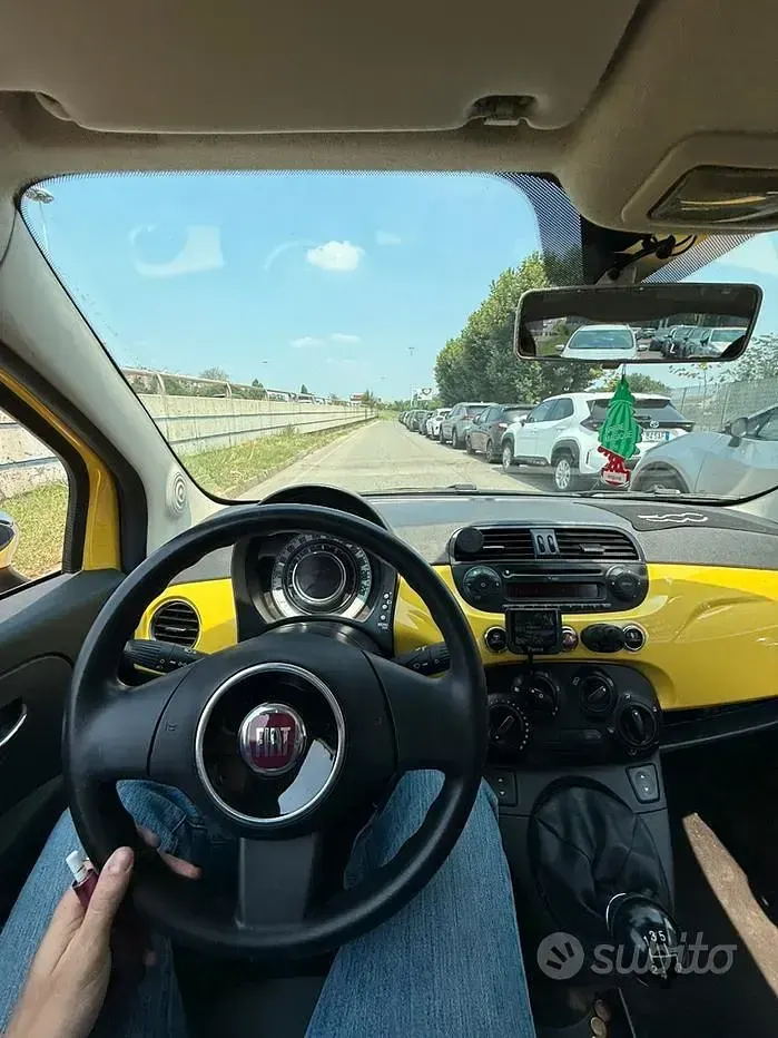 Usata Fiat 500 69 CV (50 kW) 2008 Giallo Cabrio