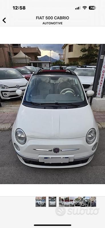 Usata Fiat 500C 95 CV (69 kW) 2011 Cabrio