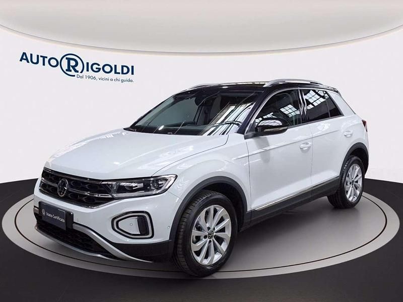 Pure white deep black perlato Usata 2022 VW T-Roc Style SUV | 20.900 € (Buon prezzo) - Immagine 1/4