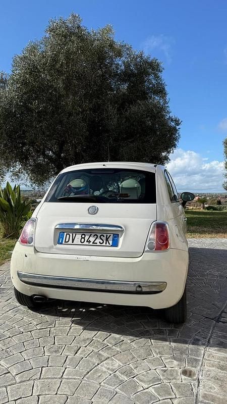 Usata Fiat 500 75 CV (55 kW) 2009 Bianco Cabrio