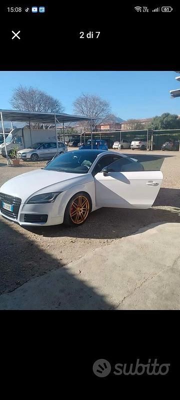 Usata Audi TT S-Line 170 CV (125 kW) 2009 Bianco Coupé