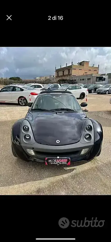 Usata Smart Roadster Passion 82 CV (60 kW) 2005 Nero Cabrio
