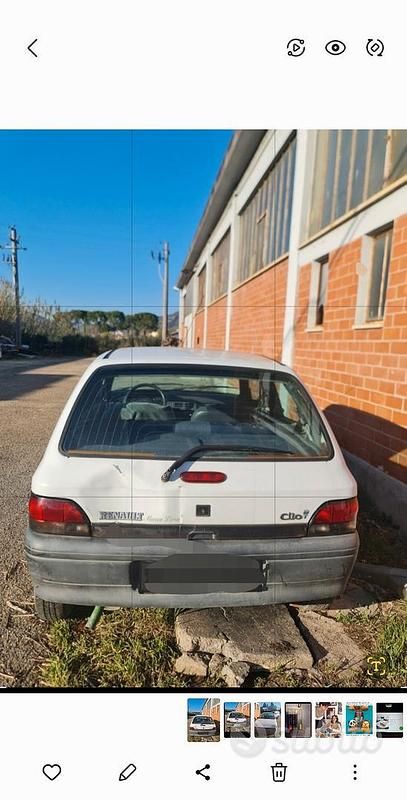 Usata Renault Clio 58 CV (42 kW) 1997 Bianco Utilitaria