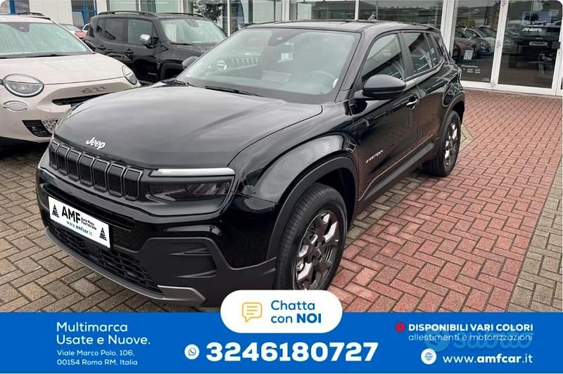 Nuova Jeep Avenger Longitude Plus 110 CV (80 kW) 2025 Nero SUV