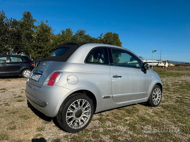 Usata Fiat 500 69 CV (50 kW) 2011 Grigio Cabrio