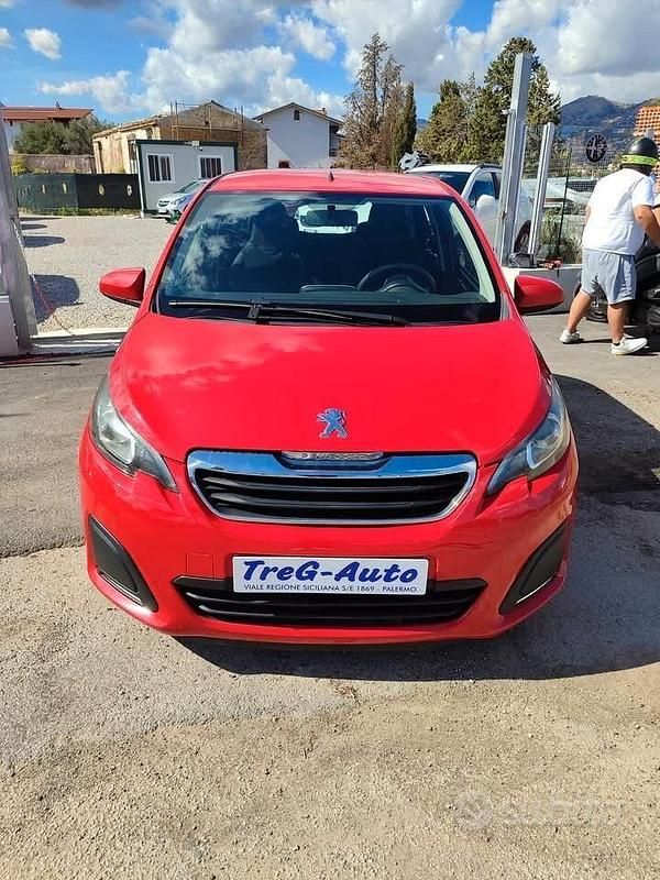 Usata Peugeot 108 Allure 69 CV (50 kW) 2016 Rosso Utilitaria