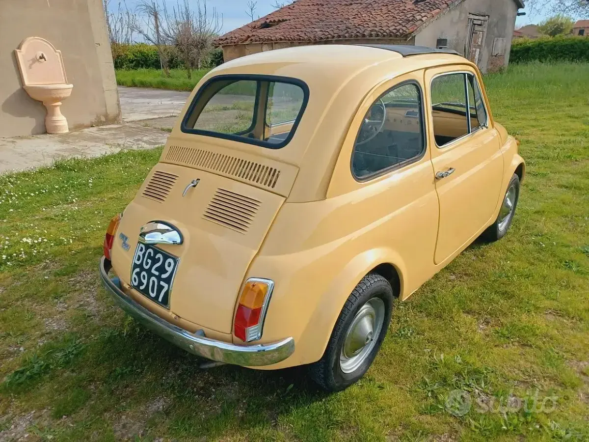 Usata Fiat 500 1970 Giallo Utilitaria