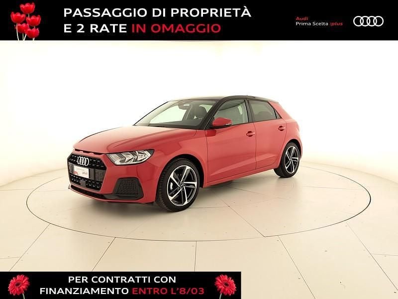 Usata Audi A1 Sportback Admired 95 CV (69 kW) 2025 Rosso progressivo metallizzato nero mito metallizzato Utilitaria