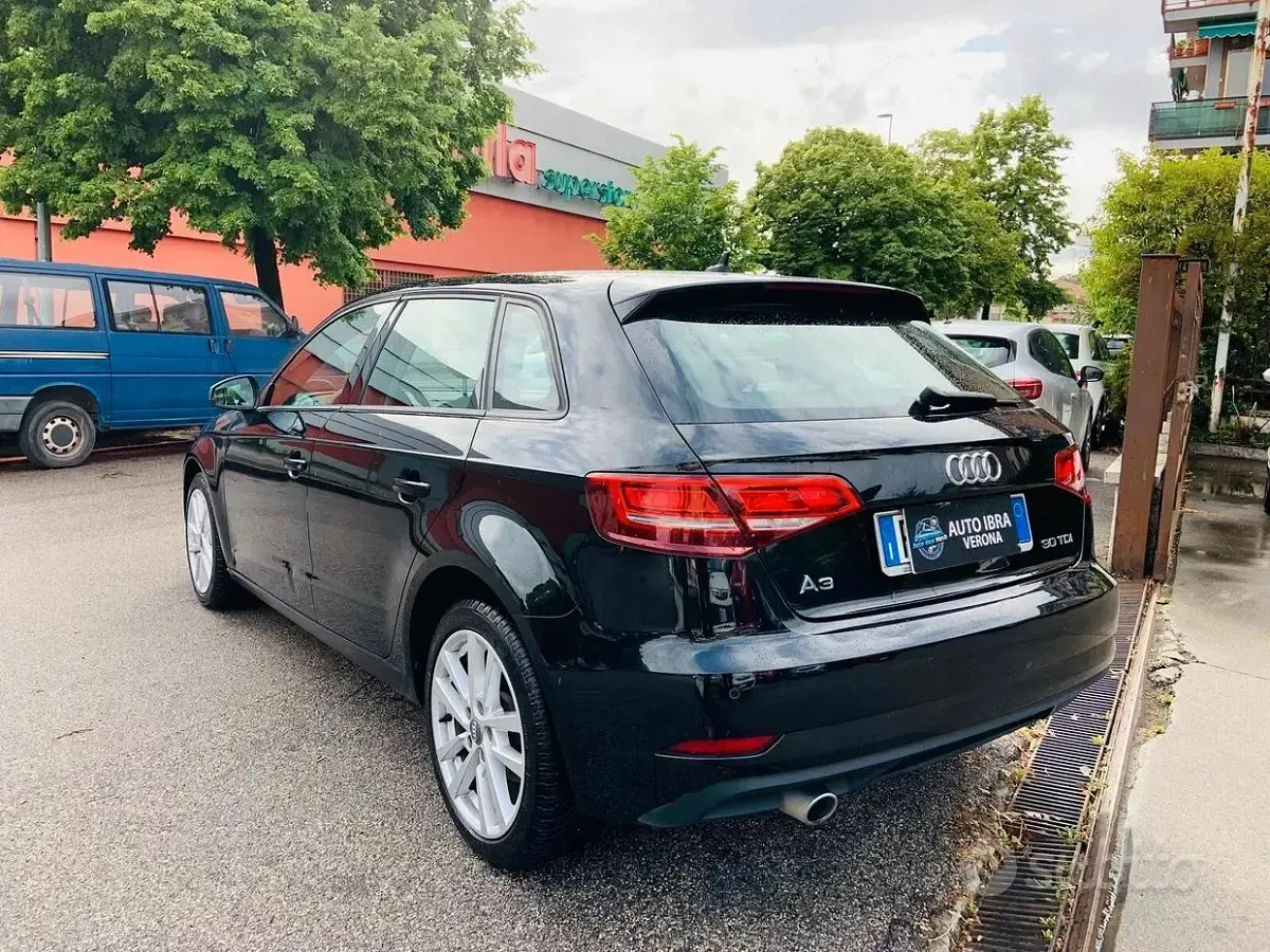 Usata Audi A3 116 CV (85 kW) 2018 Nero Berlina