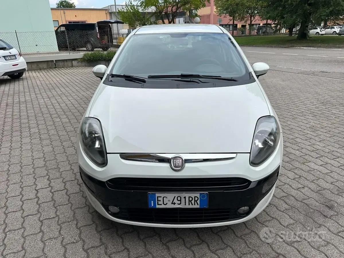 Usata Fiat Punto Evo Dynamic 75 CV (55 kW) 2011 Bianco Utilitaria