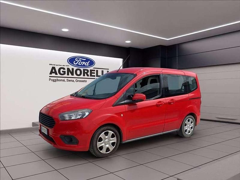 Rosso Usata 2018 Ford Tourneo Courier Monovolume | 10.900 € (Buon prezzo) - Immagine 1/4