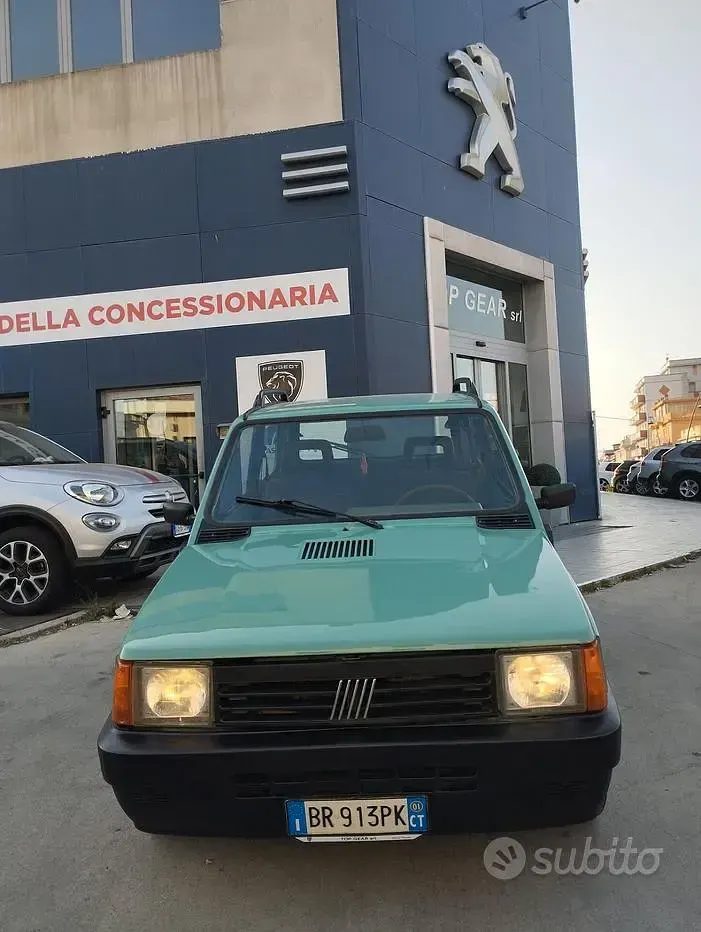 Usata Fiat Panda Young 54 CV (39 kW) 2001 Verde Berlina
