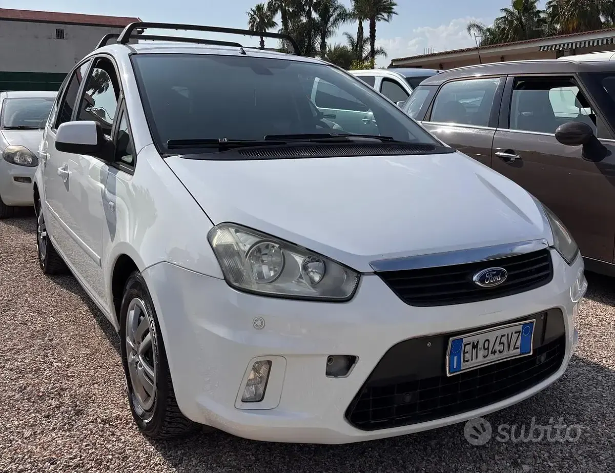 Usata Ford C-MAX Titanium 101 CV (74 kW) 2013 Bianco Monovolume