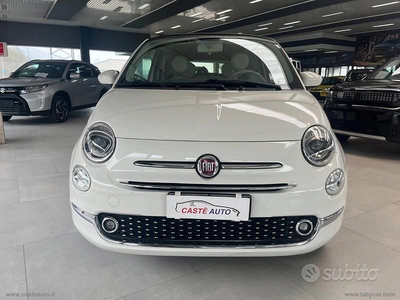 Usata Fiat 500C Lounge 69 CV (50 kW) 2017 Bianco Cabrio