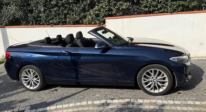 Usata BMW 220 190 CV (139 kW) 2015 Blu/azzurro Cabrio