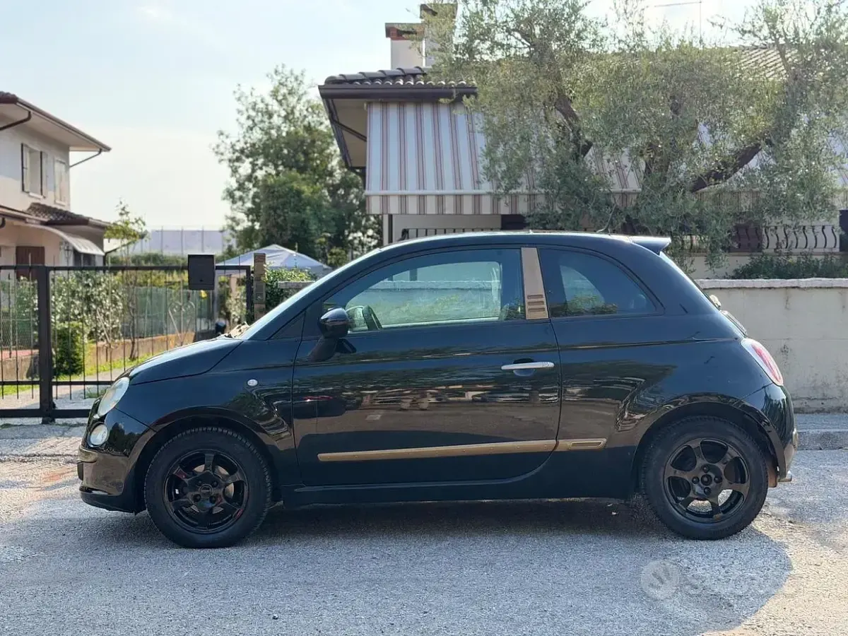 Usata Fiat 500 75 CV (55 kW) 2009 Nero Cabrio