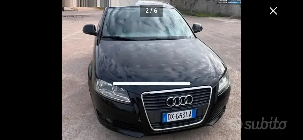 Usata Audi A3 S-Line 140 CV (102 kW) 2009 Nero Utilitaria