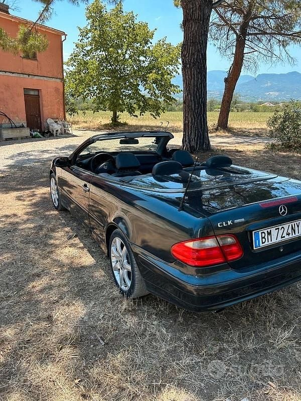 Usata Mercedes CLK200 2001 Blu Cabrio