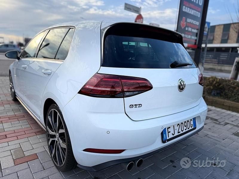 Usata VW Golf VII GTD 184 CV (135 kW) 2017 Bianco Berlina