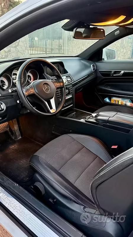 Usata Mercedes E250 204 CV (150 kW) 2014 Bianco Coupé