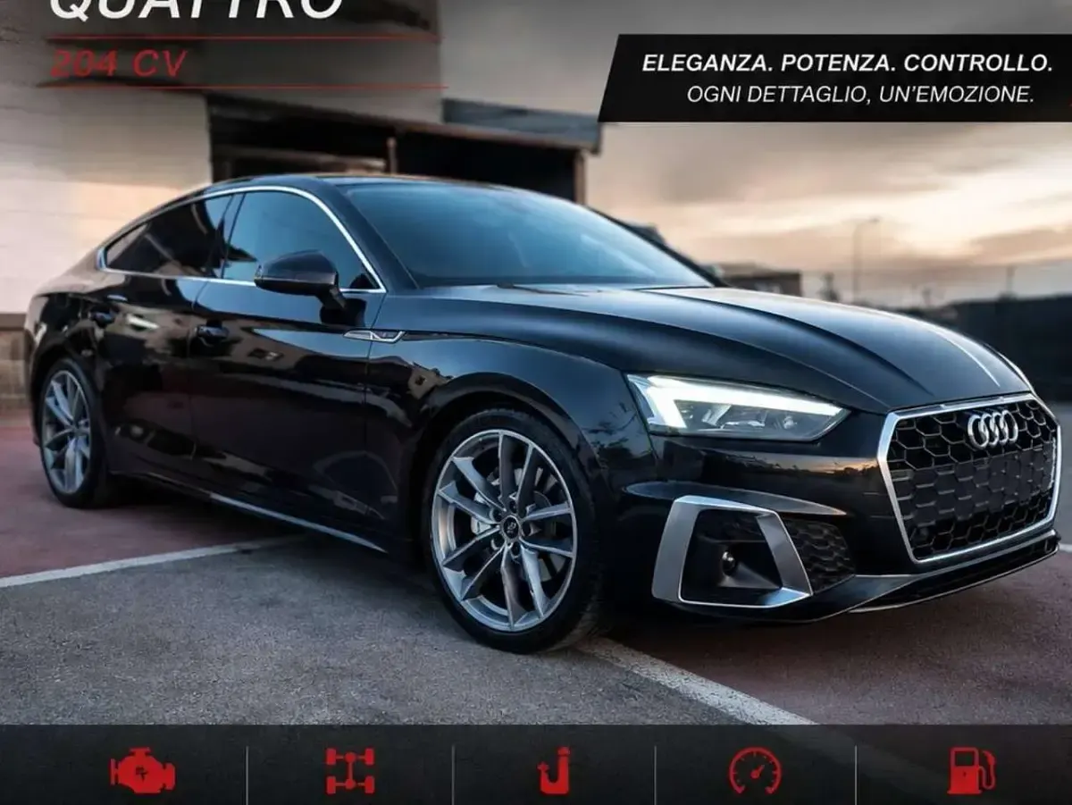 Usata Audi A5 Sportback S-Line 204 CV (150 kW) 2021 Nero Utilitaria