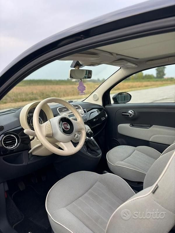 Usata Fiat 500 Lounge 69 CV (50 kW) 2013 Nero Utilitaria