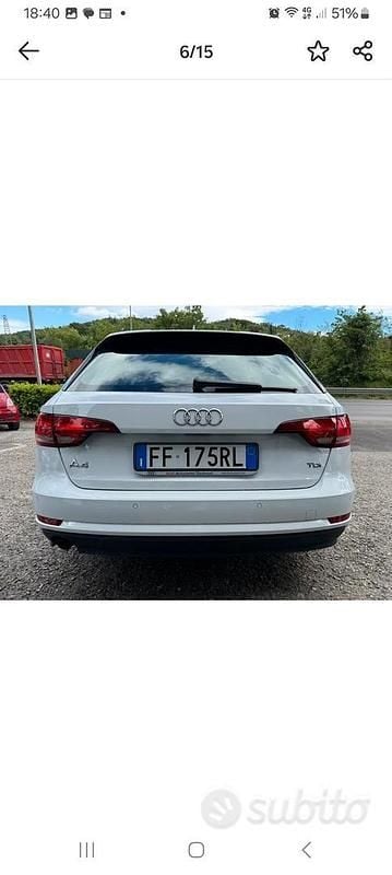 Usata Audi A4 150 CV (110 kW) 2016 Bianco Berlina