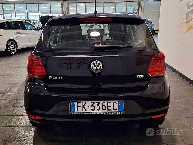 Usata VW Polo Trendline 75 CV (55 kW) 2017 Nero Berlina