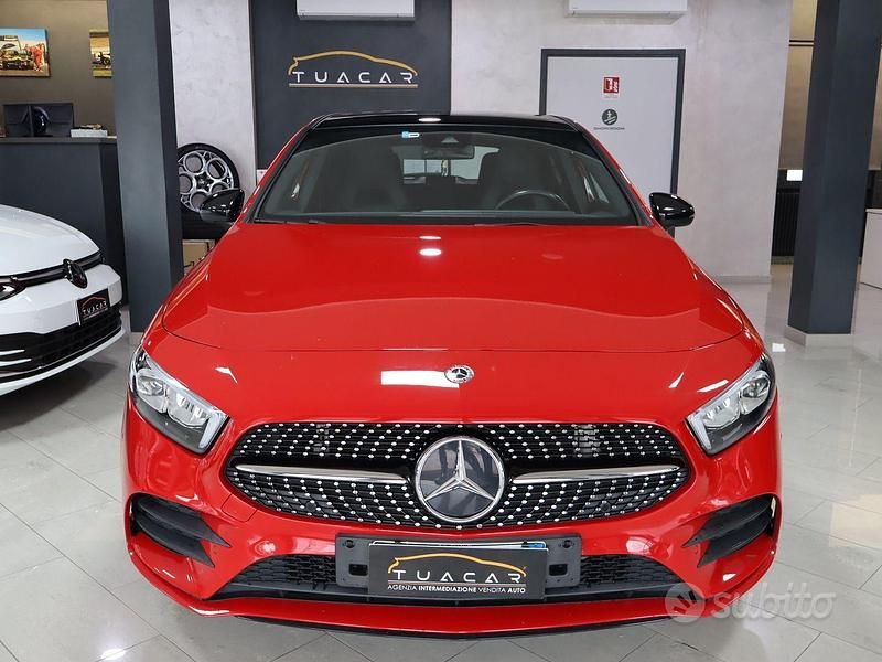 Usata Mercedes A180 AMG Line Premium 116 CV (85 kW) 2018 Rosso Berlina