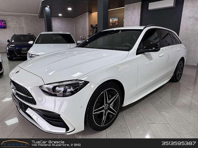 Bianco Usata 2025 Mercedes C200 AMG Line Premium Plus Tre volumi | 43.500 € (Buon prezzo) - Immagine 1/4