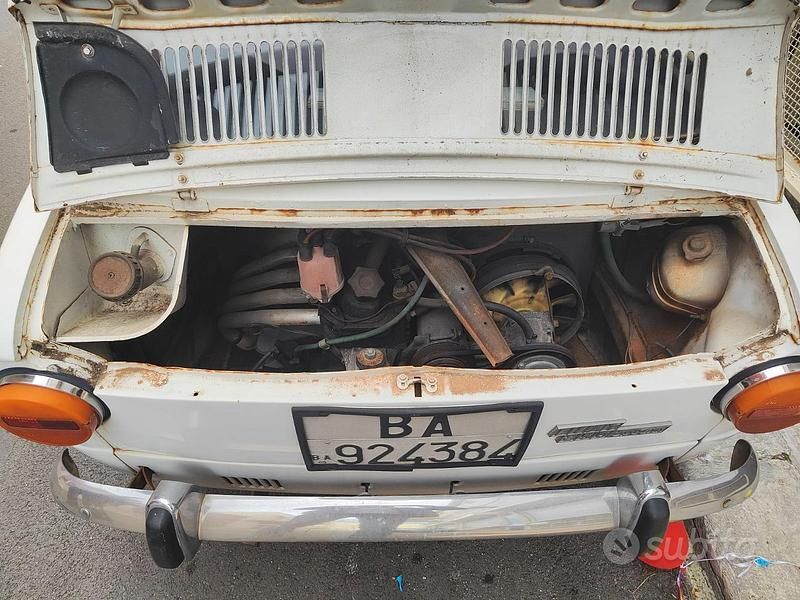 Usata Fiat 850 1970 Bianco Utilitaria