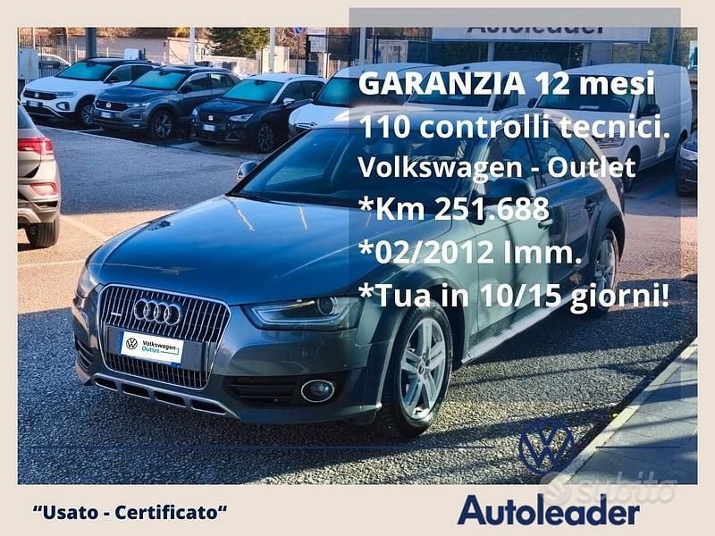 Usata Audi A4 Allroad Advanced 177 CV (130 kW) 2012 Grigio Station wagon