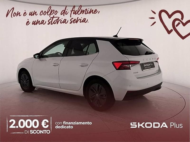 Usata Skoda Fabia Style 95 CV (69 kW) 2025 Bianco luna metallizzato nero tulipano perlato Utilitaria