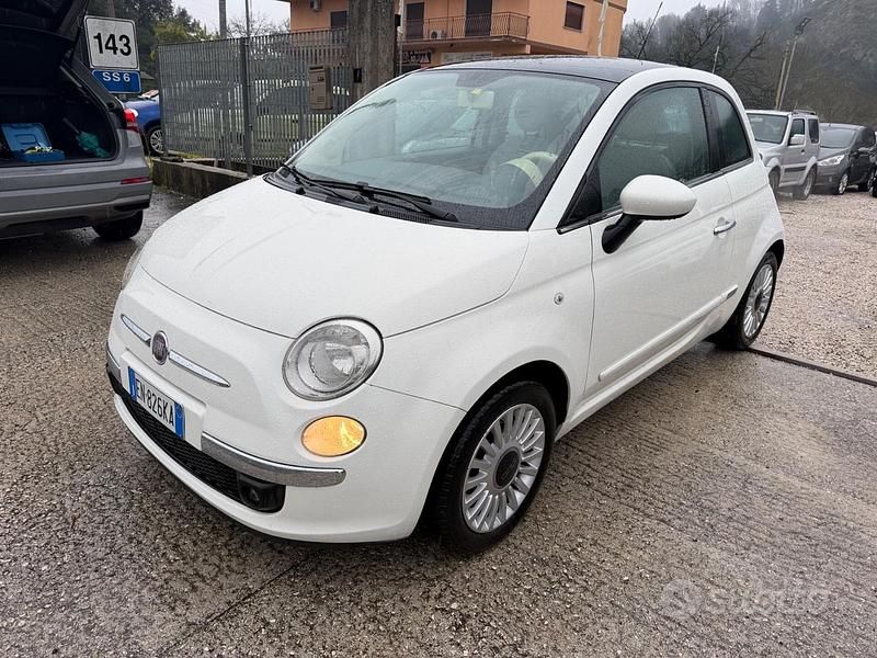 Usata Fiat 500 Lounge 95 CV (69 kW) 2012 Bianco Berlina