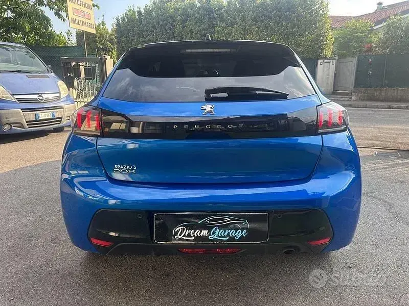 Begagnad Peugeot 208 101 HK (74 kW) 2020 Blå Halvkombi