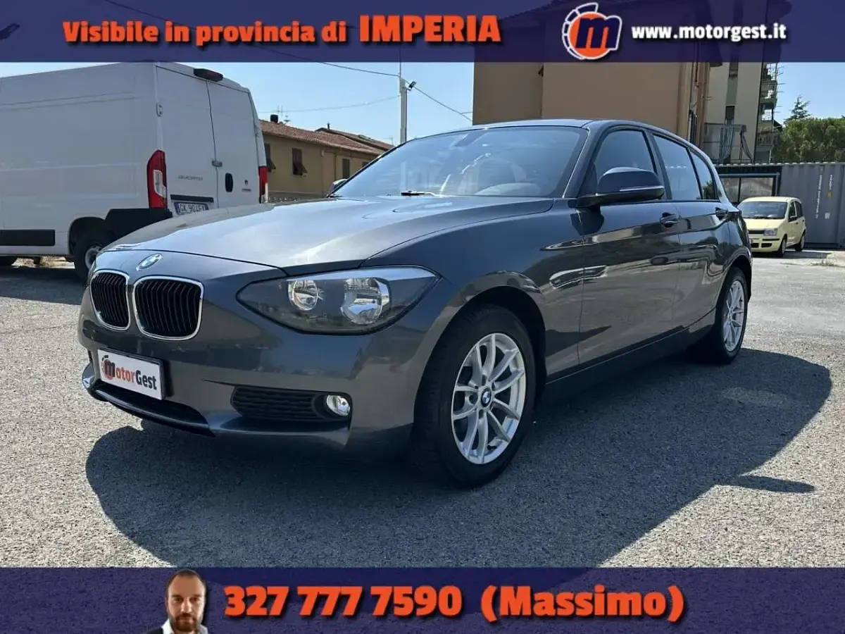 Usata BMW 118 Sport Line 143 CV (105 kW) 2012 Grigio Utilitaria