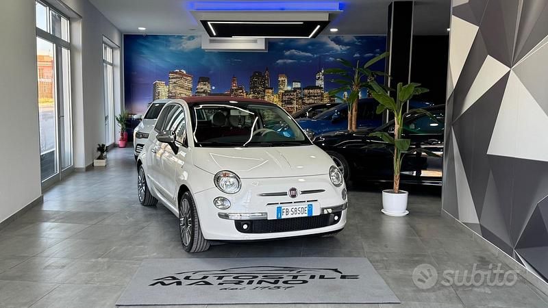 Usata Fiat 500C Lounge 69 CV (50 kW) 2014 Bianco Cabrio