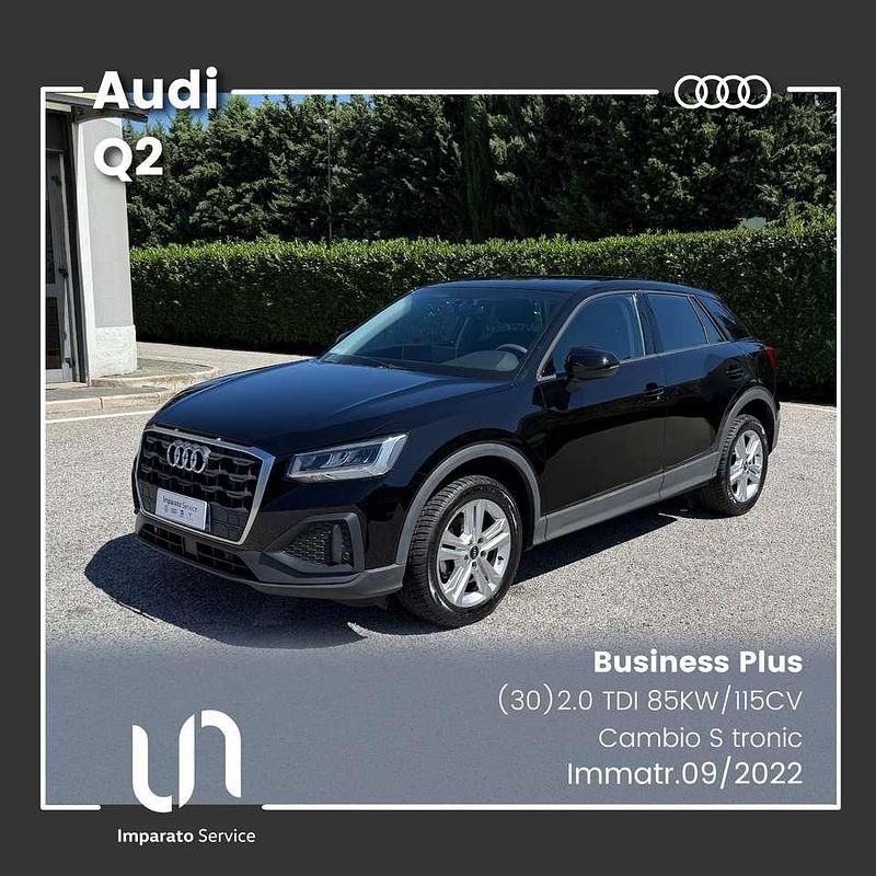 Nero brillante Usata 2022 Audi Q2 Business Plus SUV | 22.000 € (Ottimo prezzo) - Immagine 1/4