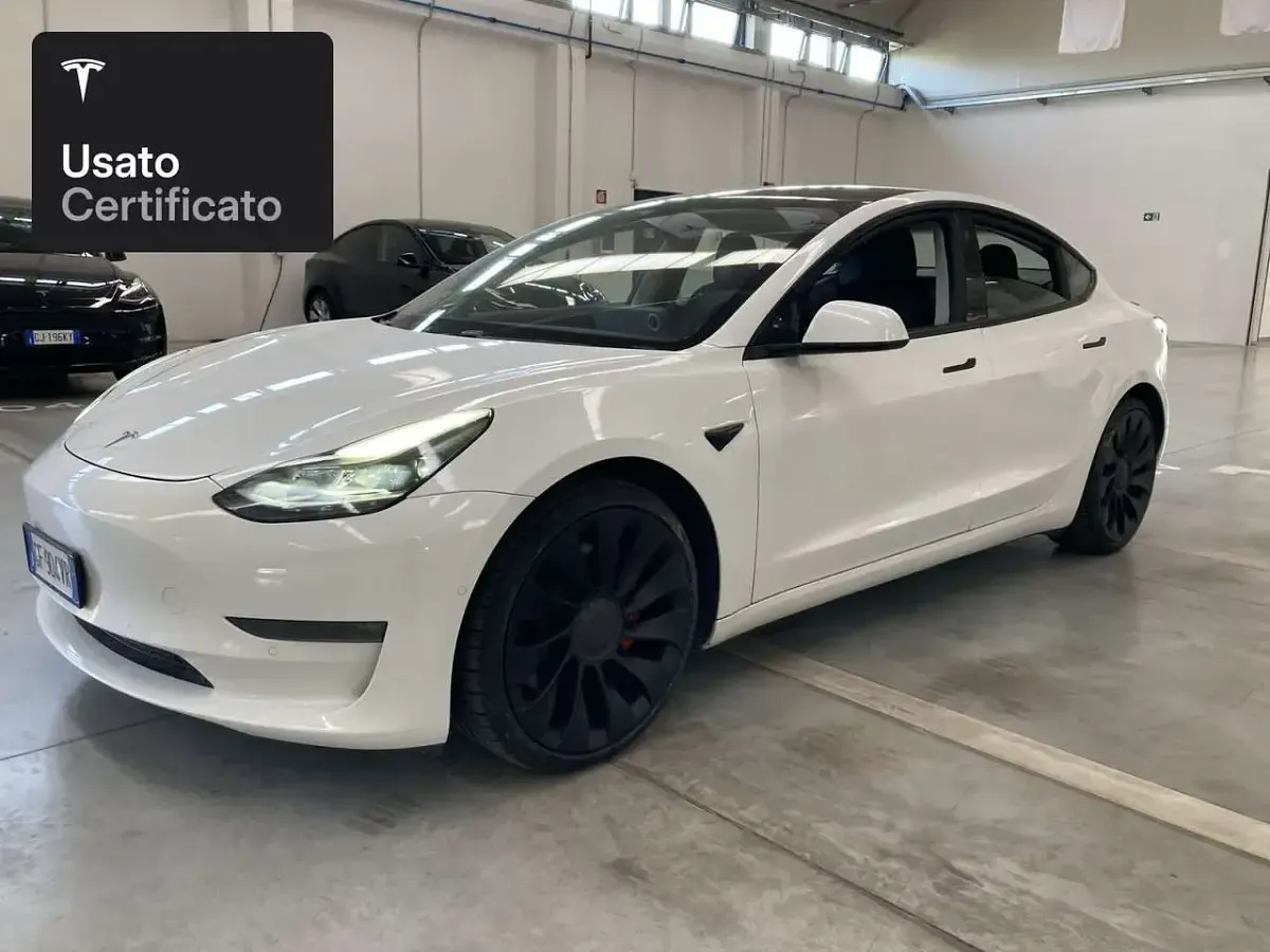 Usata Tesla Model 3 Performance 377 kW (513 CV) 2021 Pearl white multicoat Berlina