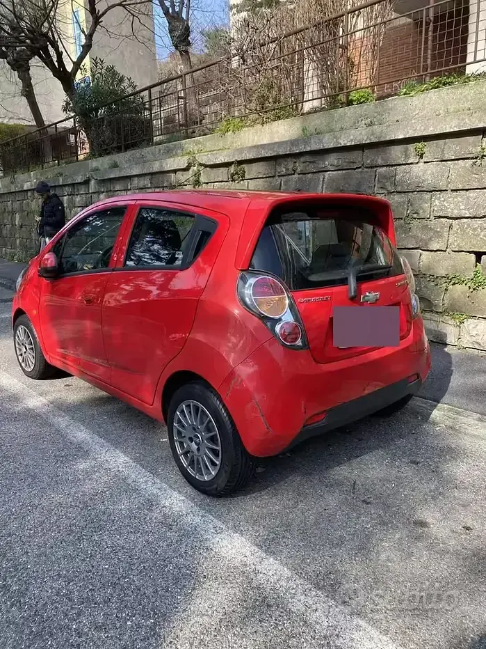Usata Chevrolet Spark 68 CV (50 kW) 2011 Rosso Utilitaria