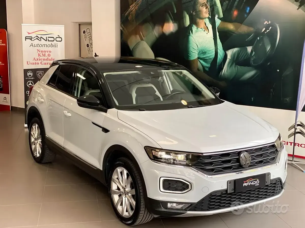 Usata VW T-Roc Advance 116 CV (85 kW) 2019 Bianco SUV