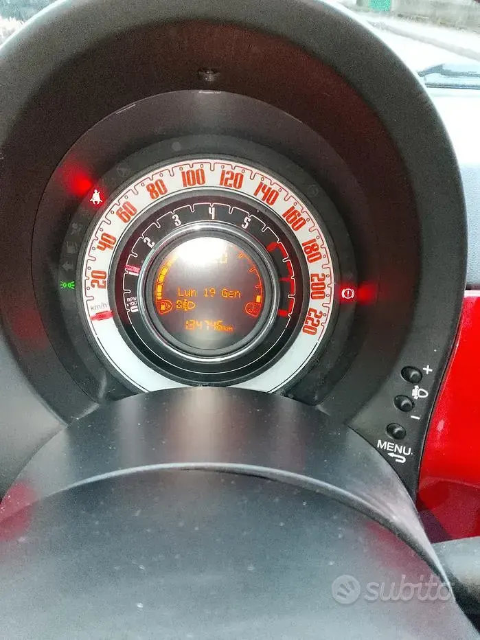 Usata Fiat 500 69 CV (50 kW) 2013 Rosso Berlina