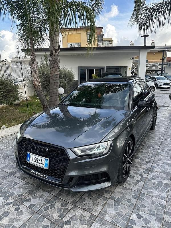 Usata Audi A3 S-Line 150 CV (110 kW) 2018 Grigio Berlina