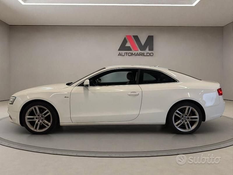Usata Audi A5 S-Line 177 CV (130 kW) 2014 Bianco Coupé