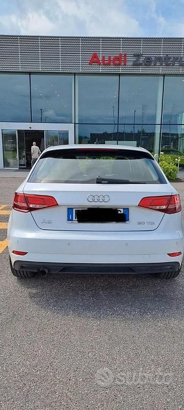 Usata Audi A3 116 CV (85 kW) 2019 Bianco Berlina