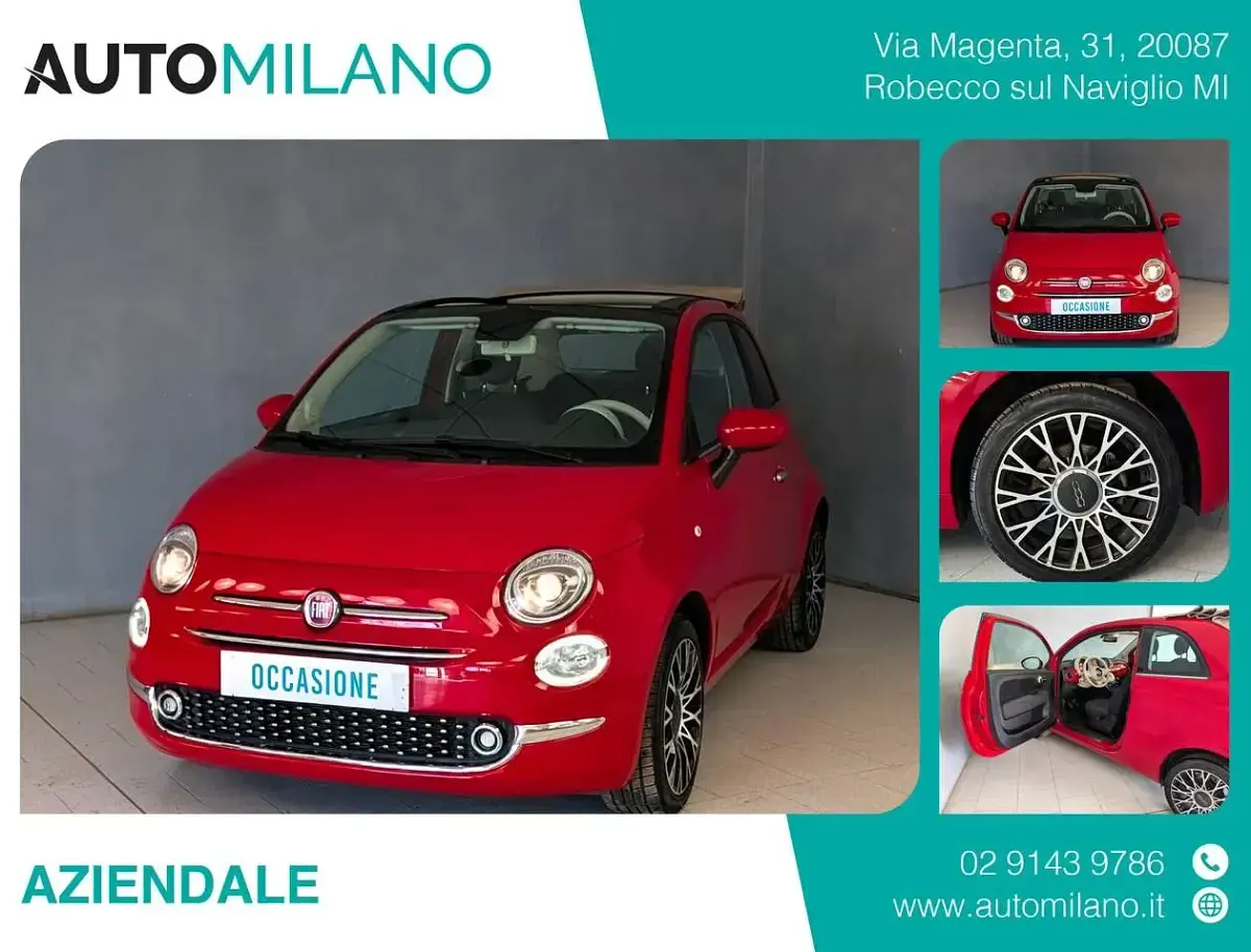 Usata Fiat 500C Dolcevita 70 CV (51 kW) 2023 Cabrio