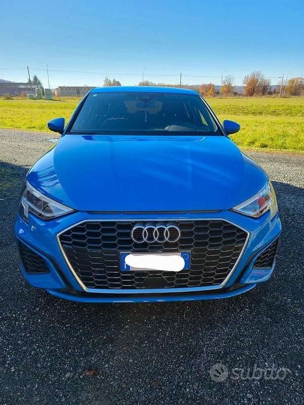 Usata Audi A3 S-Line 110 CV (80 kW) 2021 Blu Berlina