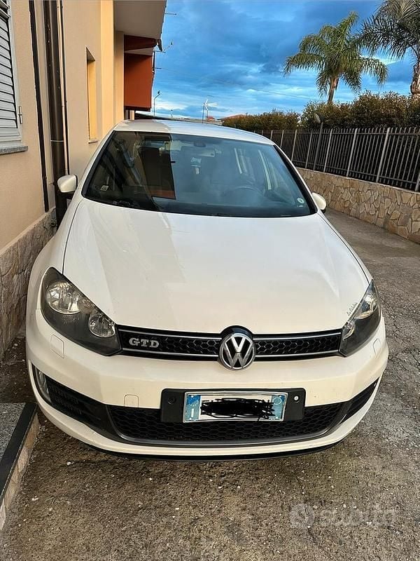 Usata VW Golf VI GTD 170 CV (125 kW) 2011 Bianco Utilitaria